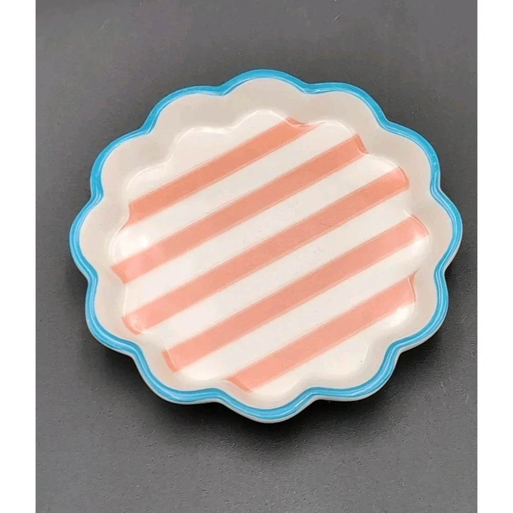 Target Bullseye's Playground 2025 Ceramic Trinket Dish Pink stripe 5